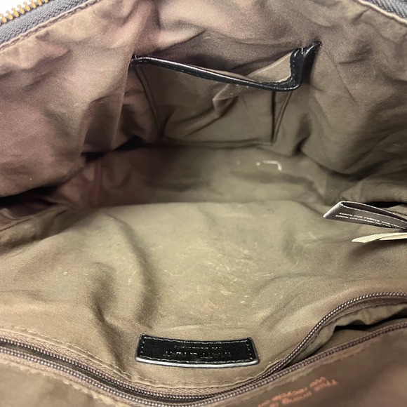 Matt & Nat Black Vegan Leather Backpack Recycled Lining Minimalist Bag main image 12